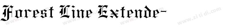 Forest Line Extende字体转换